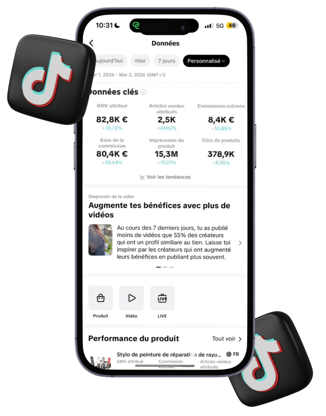 Résultats TikTok Shop